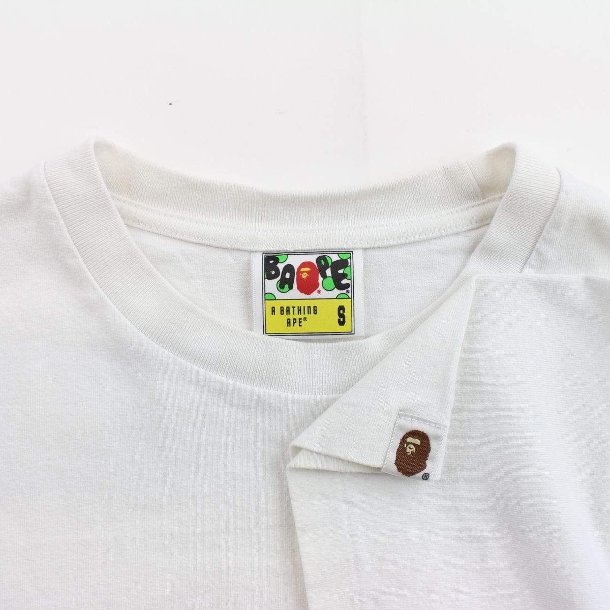 Bape Ape C75 Hat Logo Tee White - SaruGeneral