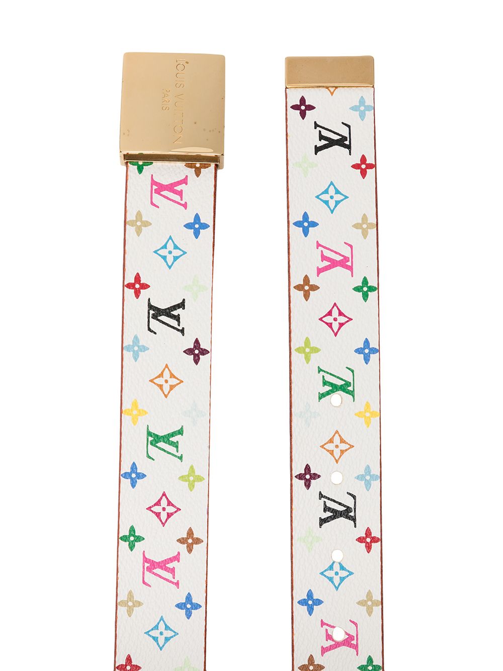 Ceinture Louis Vuitton x Murakami Blanche