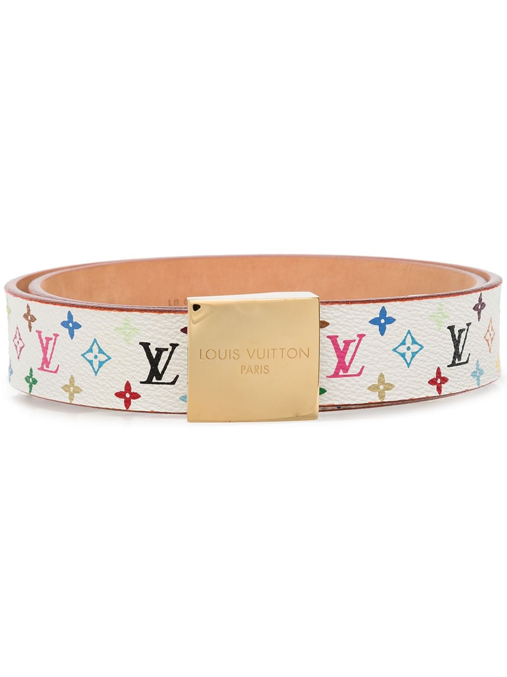 Ceinture Louis Vuitton x Murakami Blanche