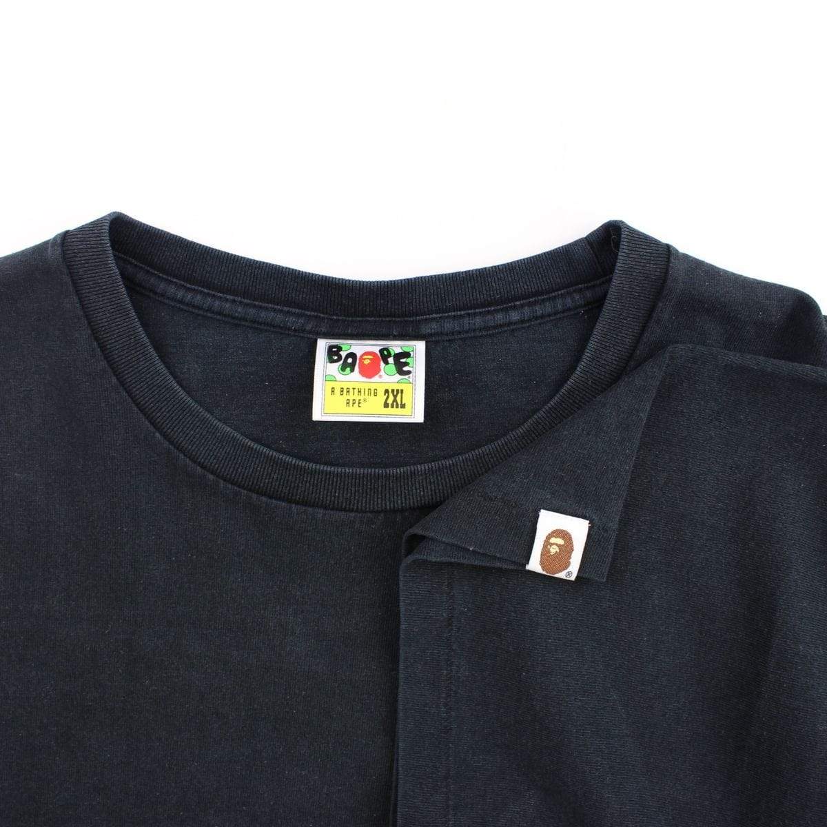 Bape Busy Works Wings Logo Tee Black - SaruGeneral