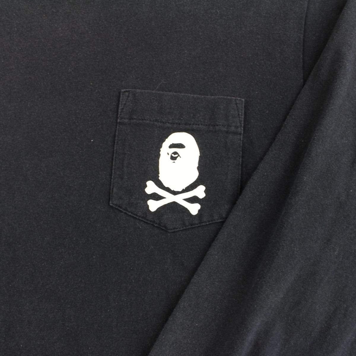 Bape Crossbones Logo LS Black - SaruGeneral