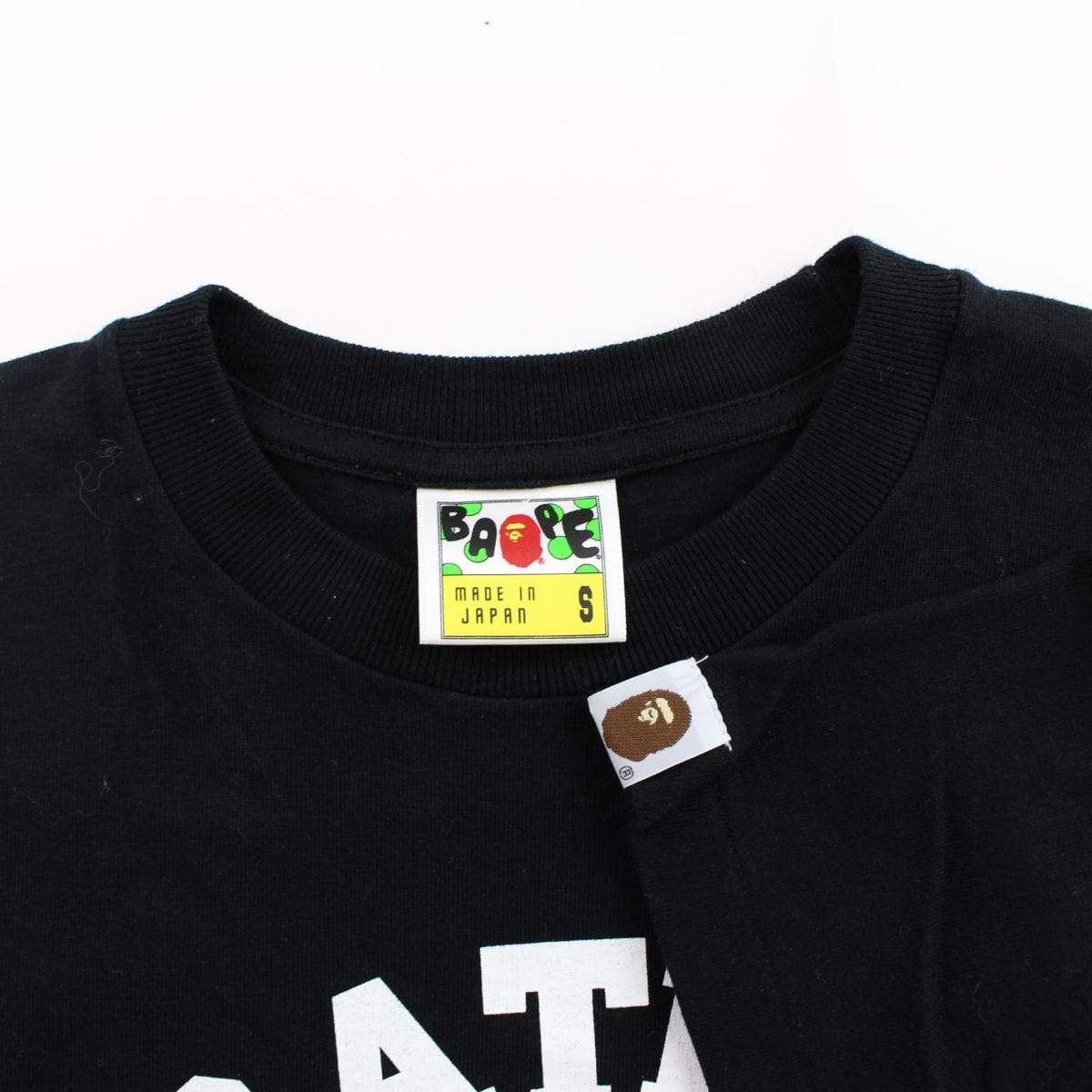 Bape Present Wrap College Logo Tee Black - SaruGeneral
