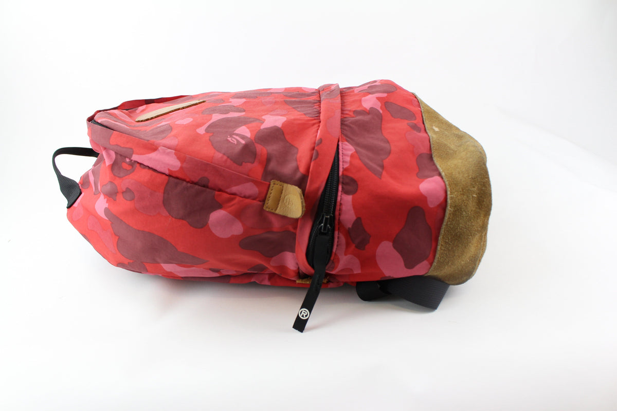 bape red camo backpack - SaruGeneral