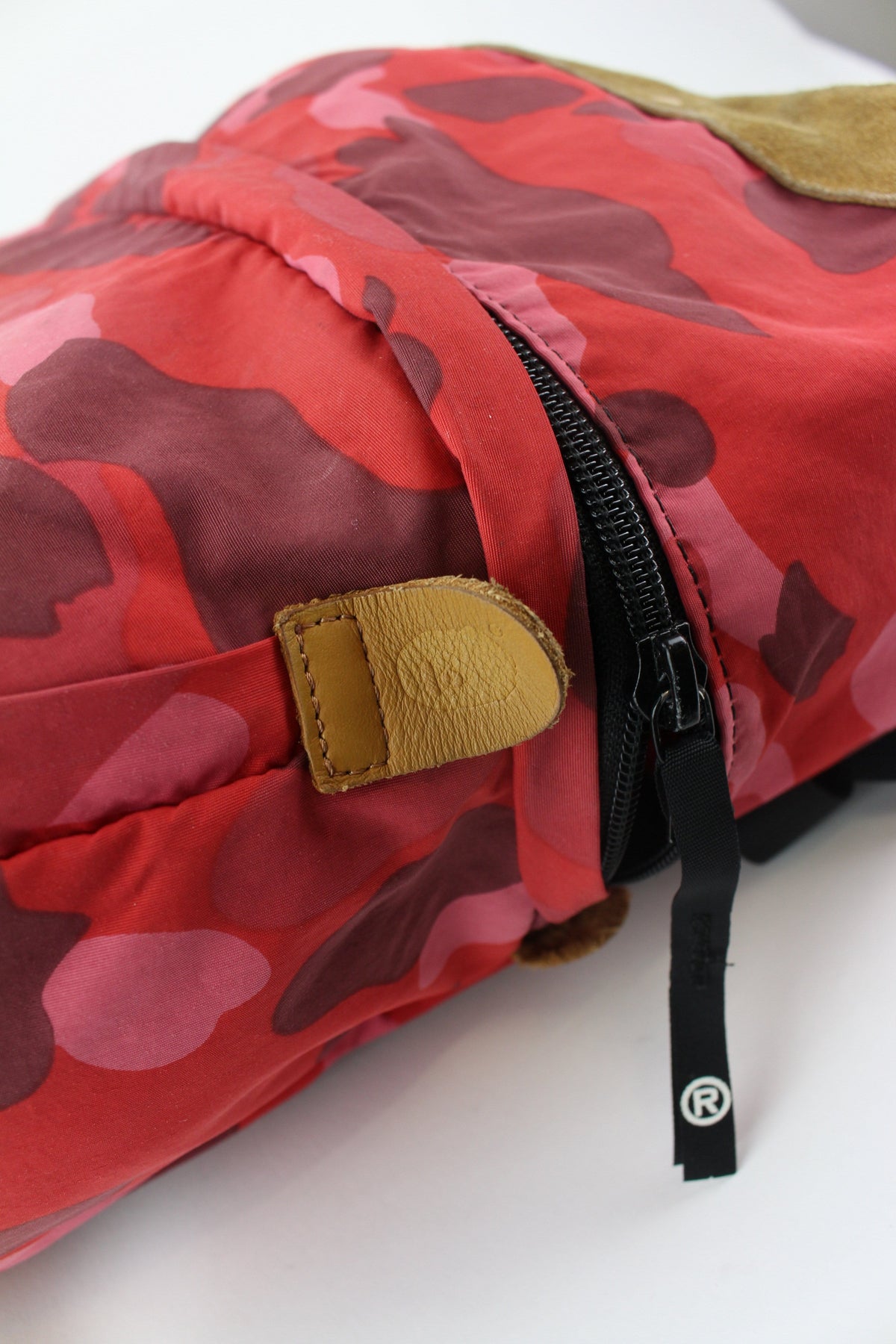 bape red camo backpack - SaruGeneral