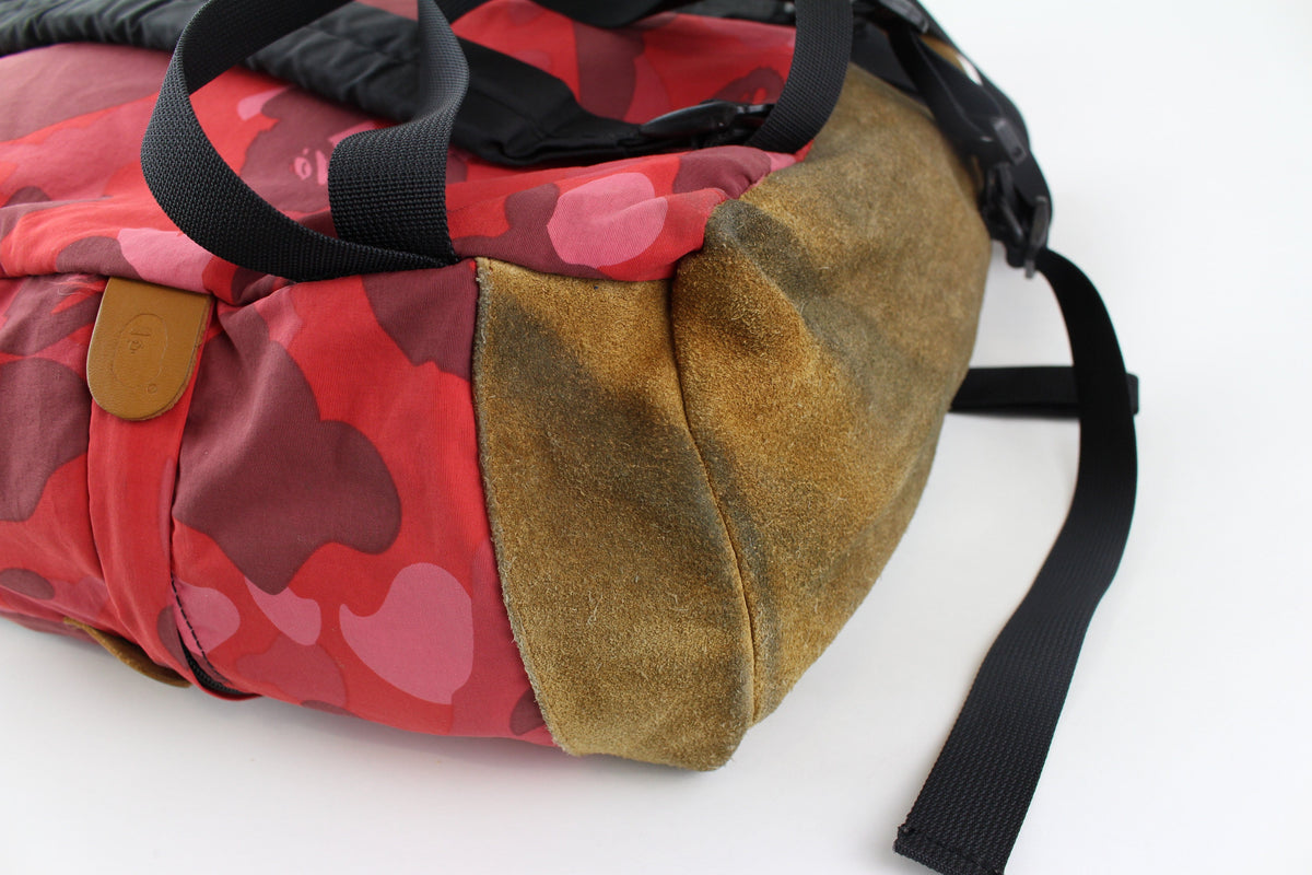 bape red camo backpack - SaruGeneral