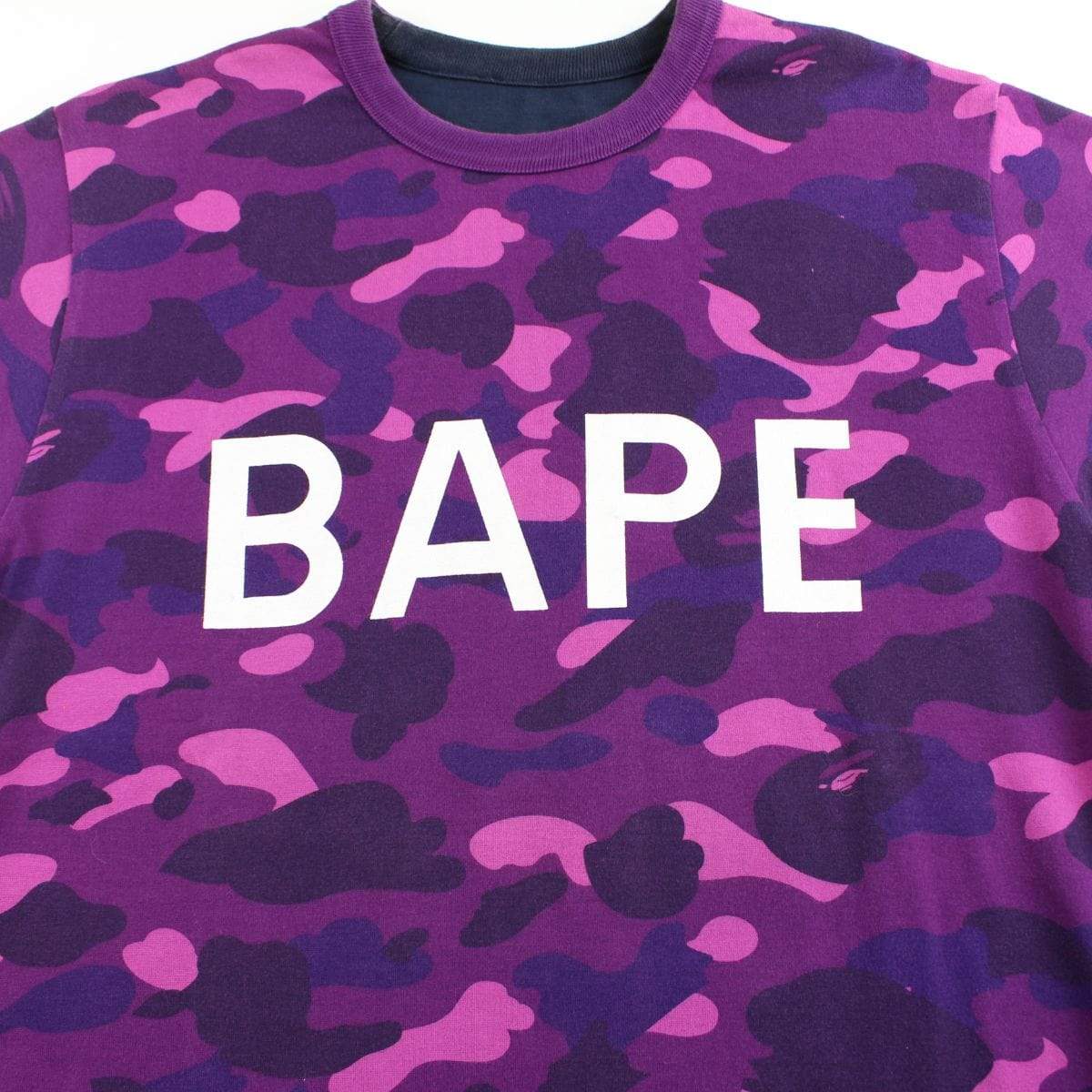 bape purple camo reversible tee - SaruGeneral