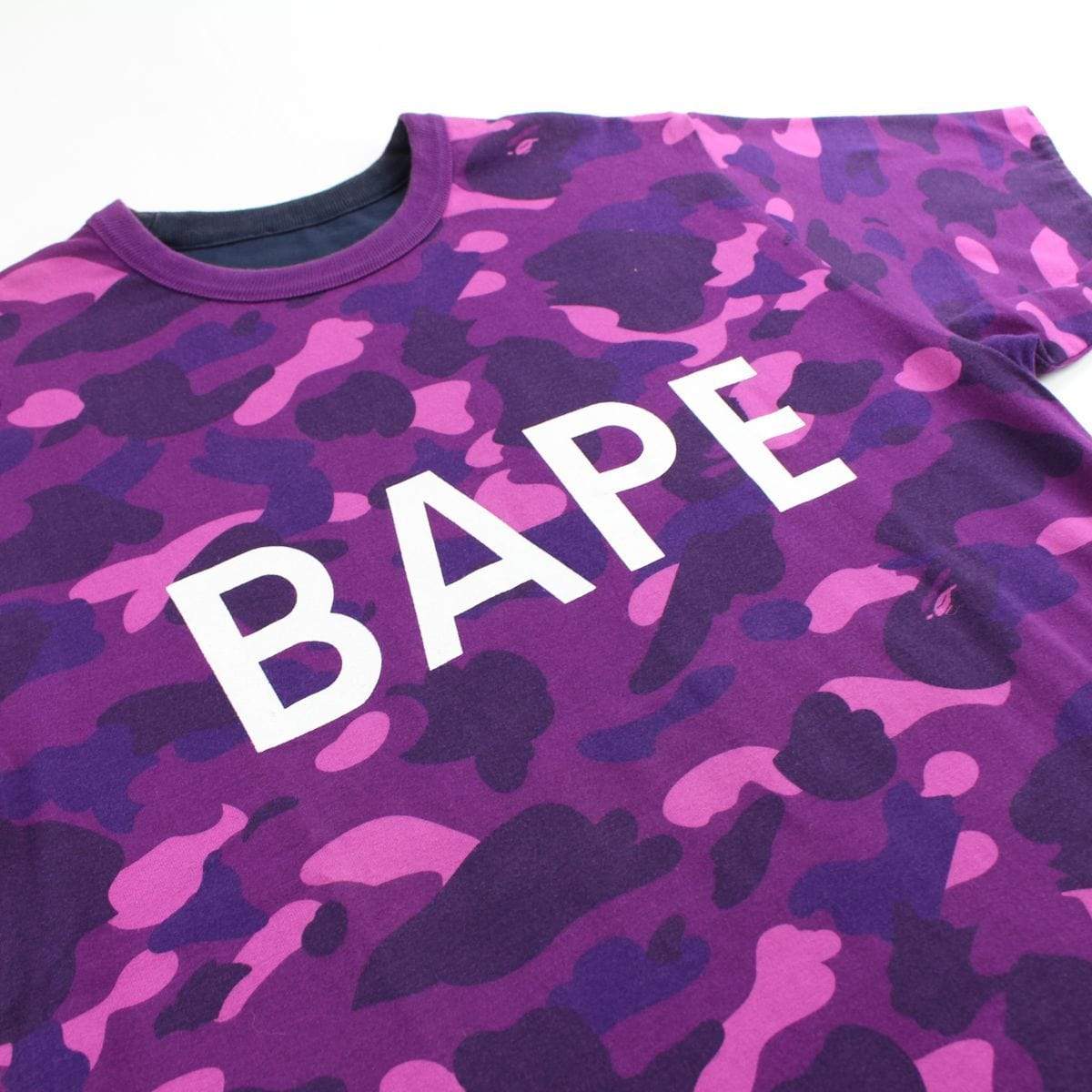 bape purple camo reversible tee - SaruGeneral