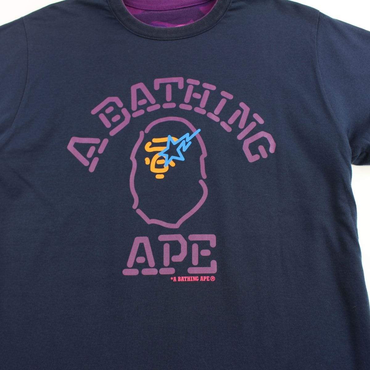 bape purple camo reversible tee - SaruGeneral