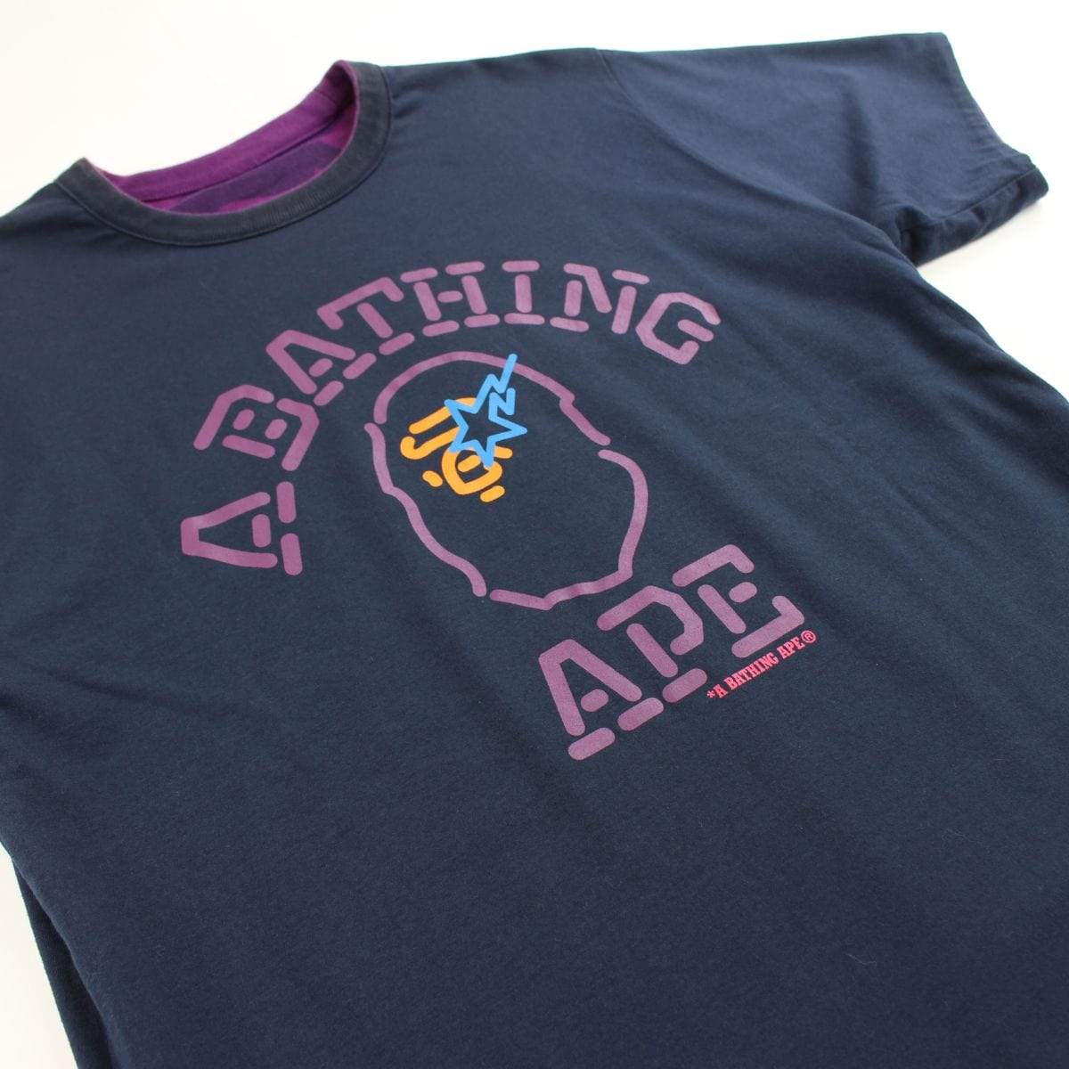 bape purple camo reversible tee - SaruGeneral