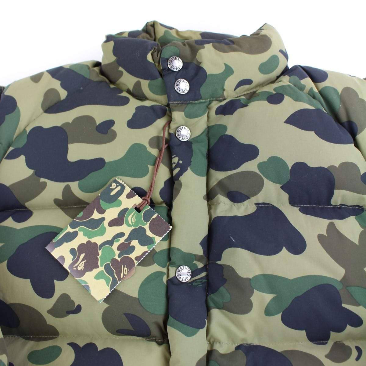 Bape 1st Green Camo Puffer Jacket - SaruGeneral