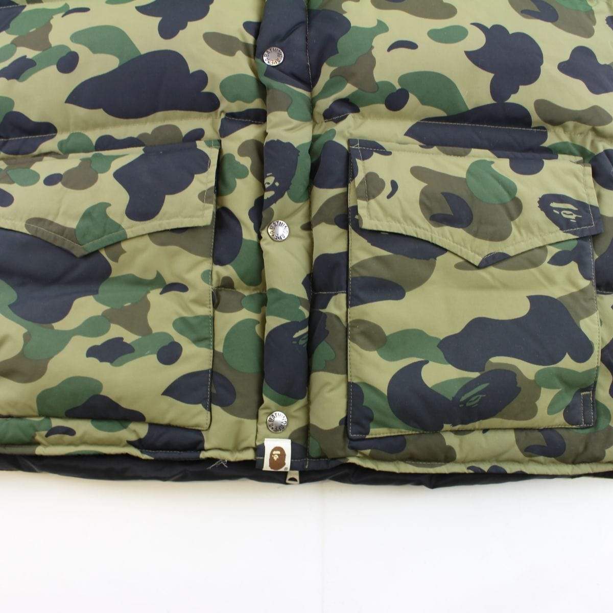 Bape 1st Green Camo Puffer Jacket - SaruGeneral