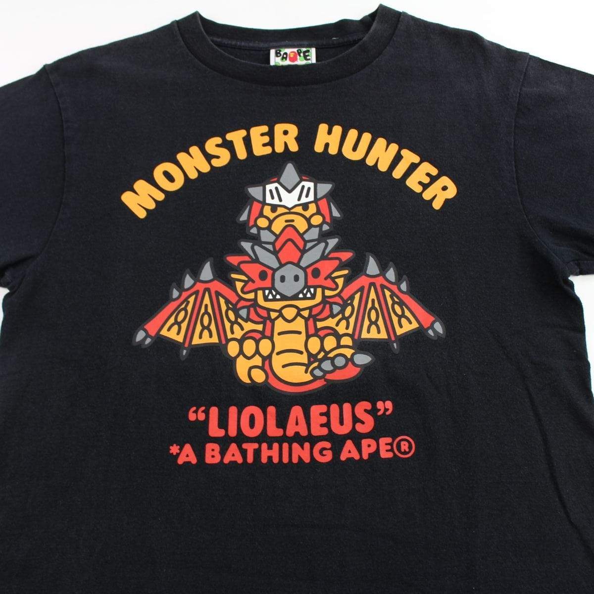 Bape x Monster Hunters Liolaeus Logo Tee black - SaruGeneral