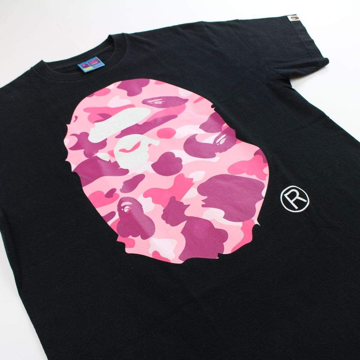 bape pink camo big ape tee black - SaruGeneral
