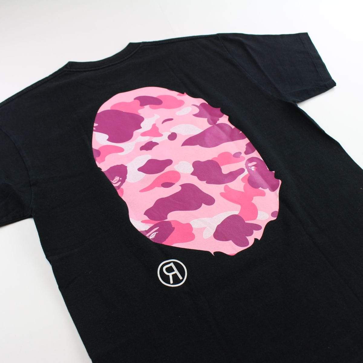 bape pink camo big ape tee black - SaruGeneral