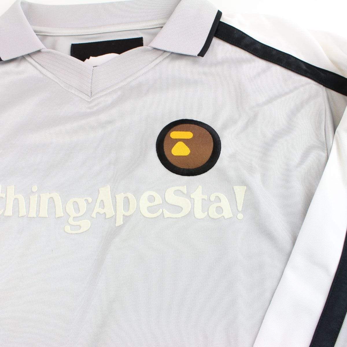bape bapesta grey rugby polo - SaruGeneral