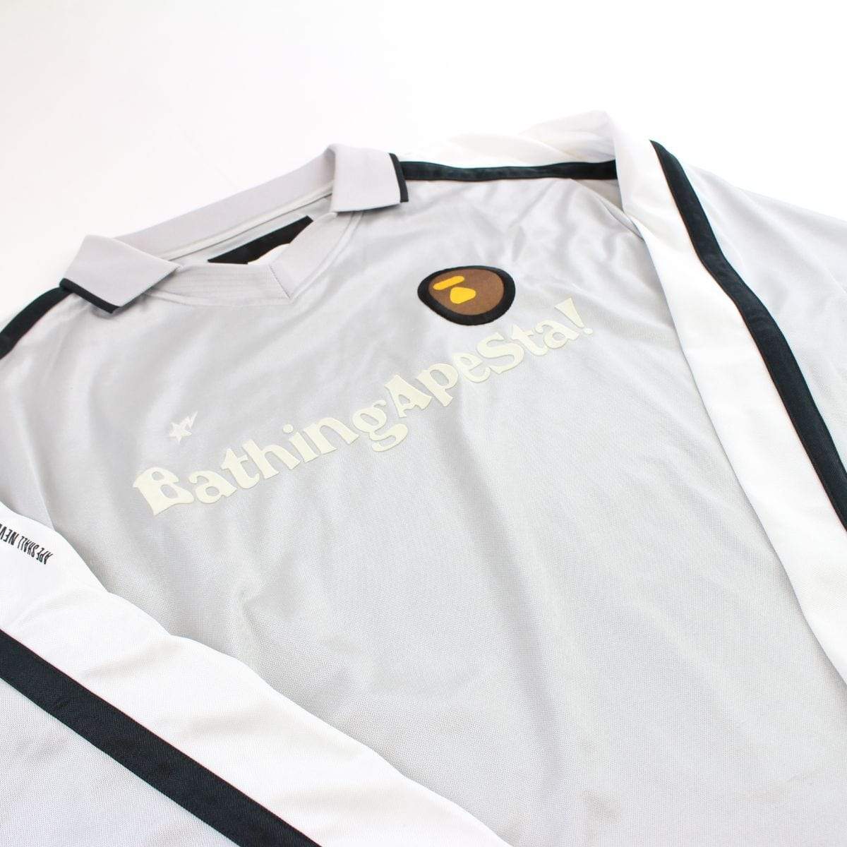 bape bapesta grey rugby polo - SaruGeneral