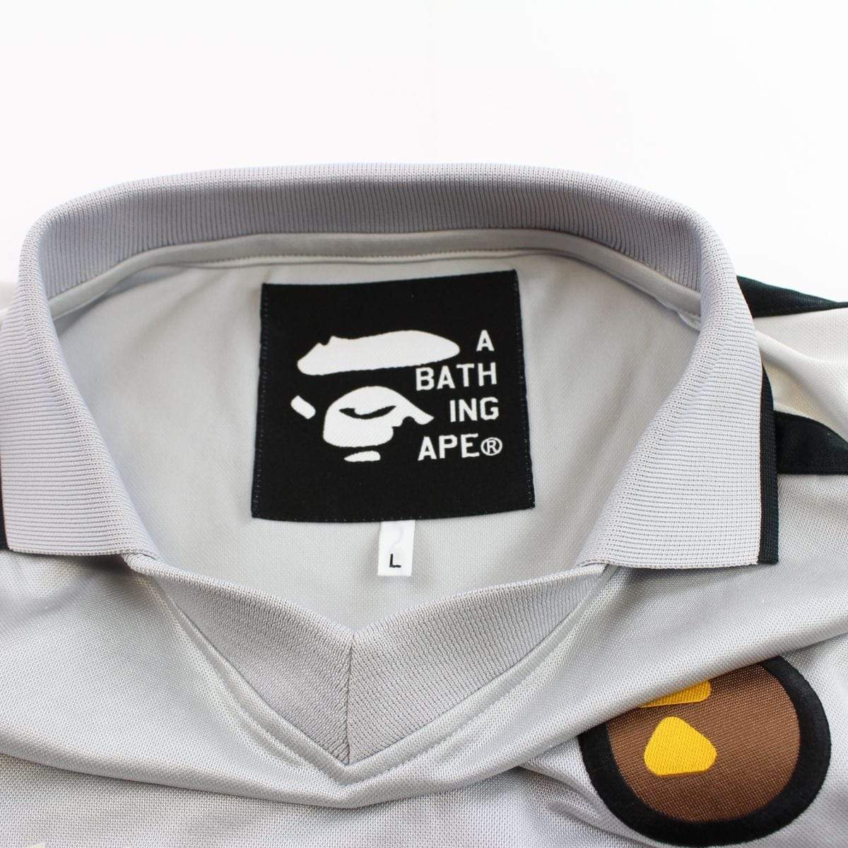 bape bapesta grey rugby polo - SaruGeneral