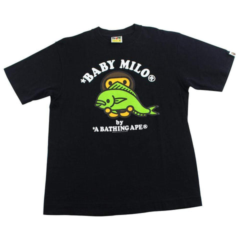 T-shirt Bape Baby Milo avec logo poisson noir