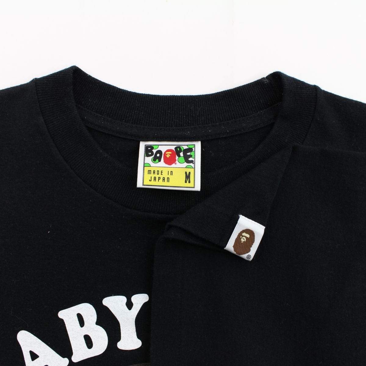 Bape Baby milo fish logo tee black - SaruGeneral