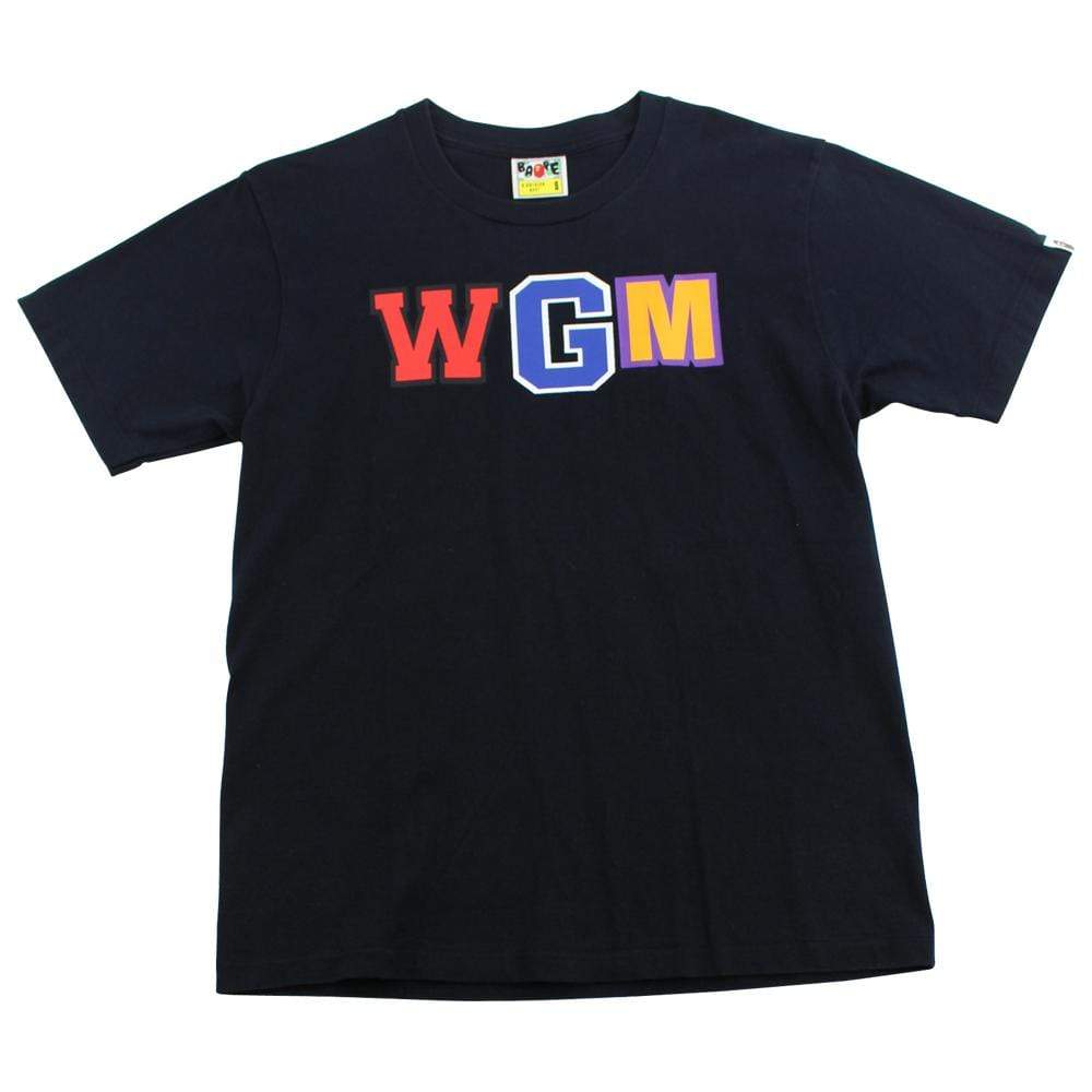 Bape WGM Multi shark face logo tee black - SaruGeneral