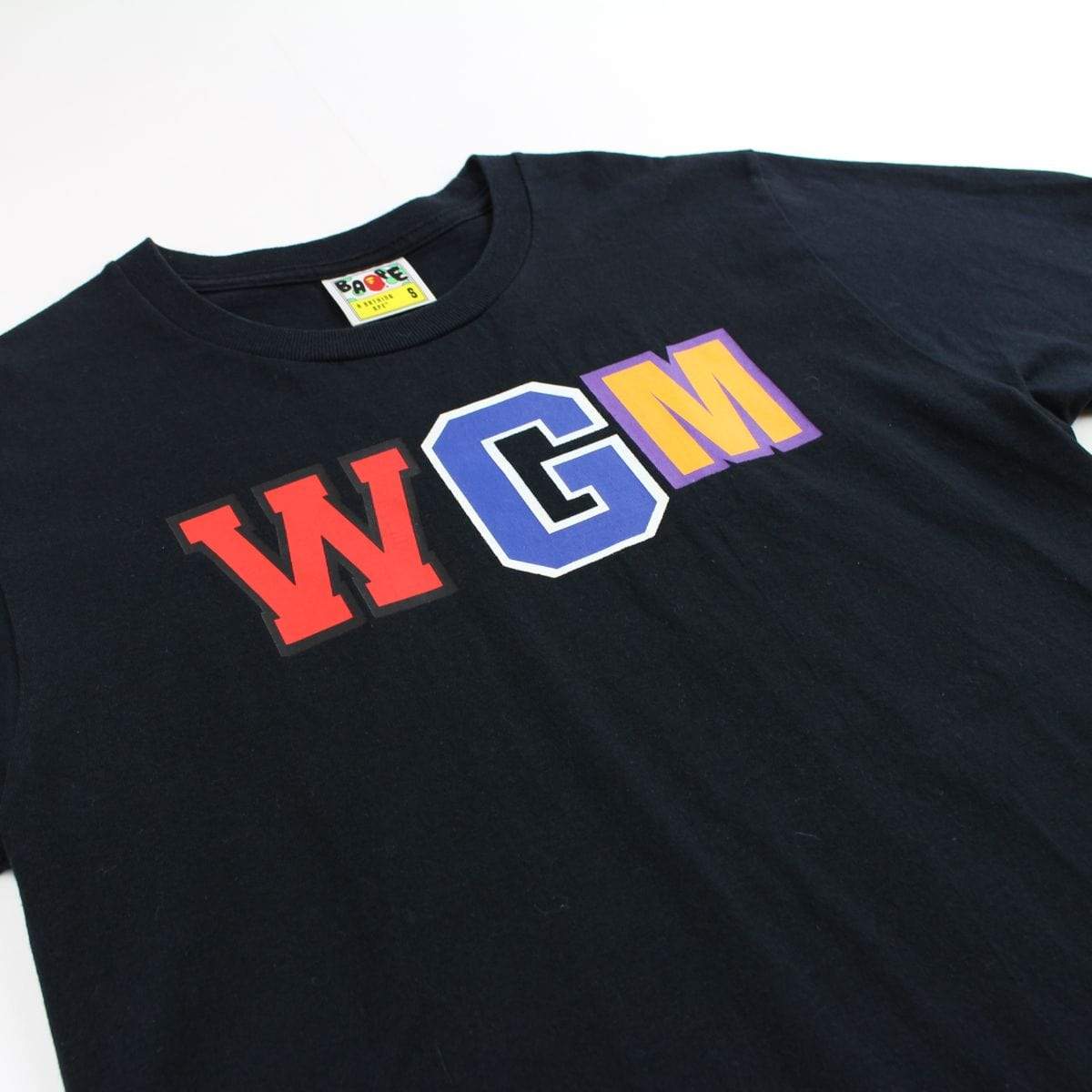 Bape WGM Multi shark face logo tee black - SaruGeneral