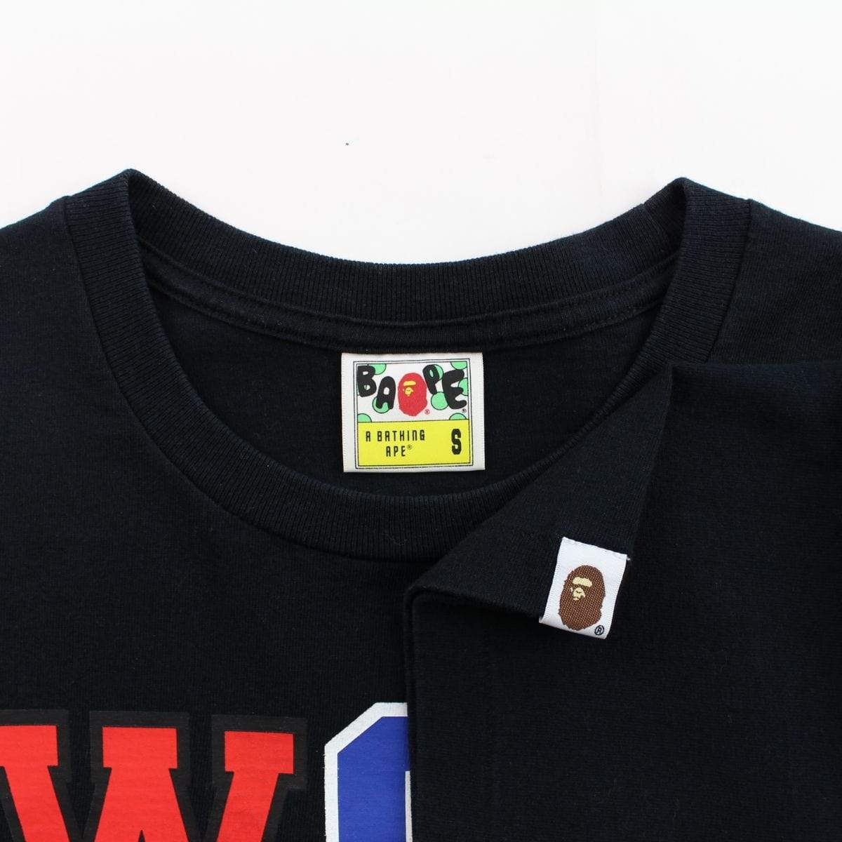 Bape WGM Multi shark face logo tee black - SaruGeneral