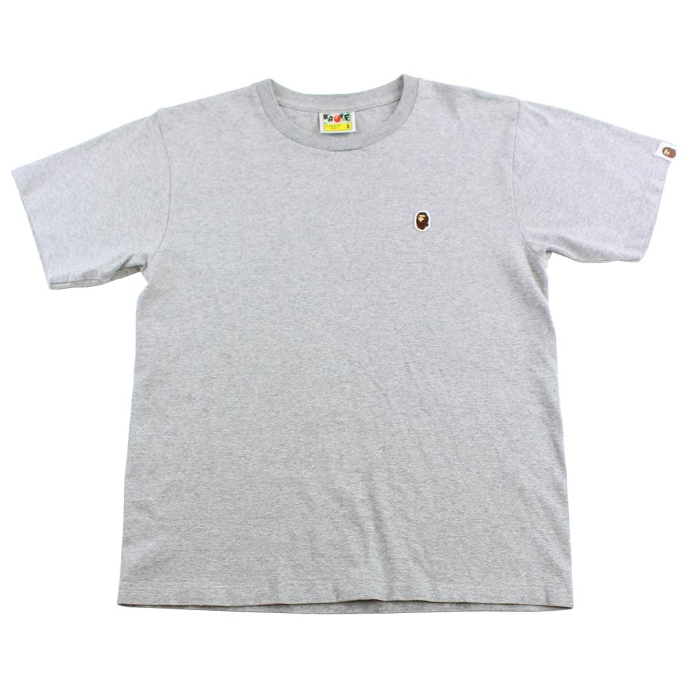 bape point head logo tee grey - SaruGeneral