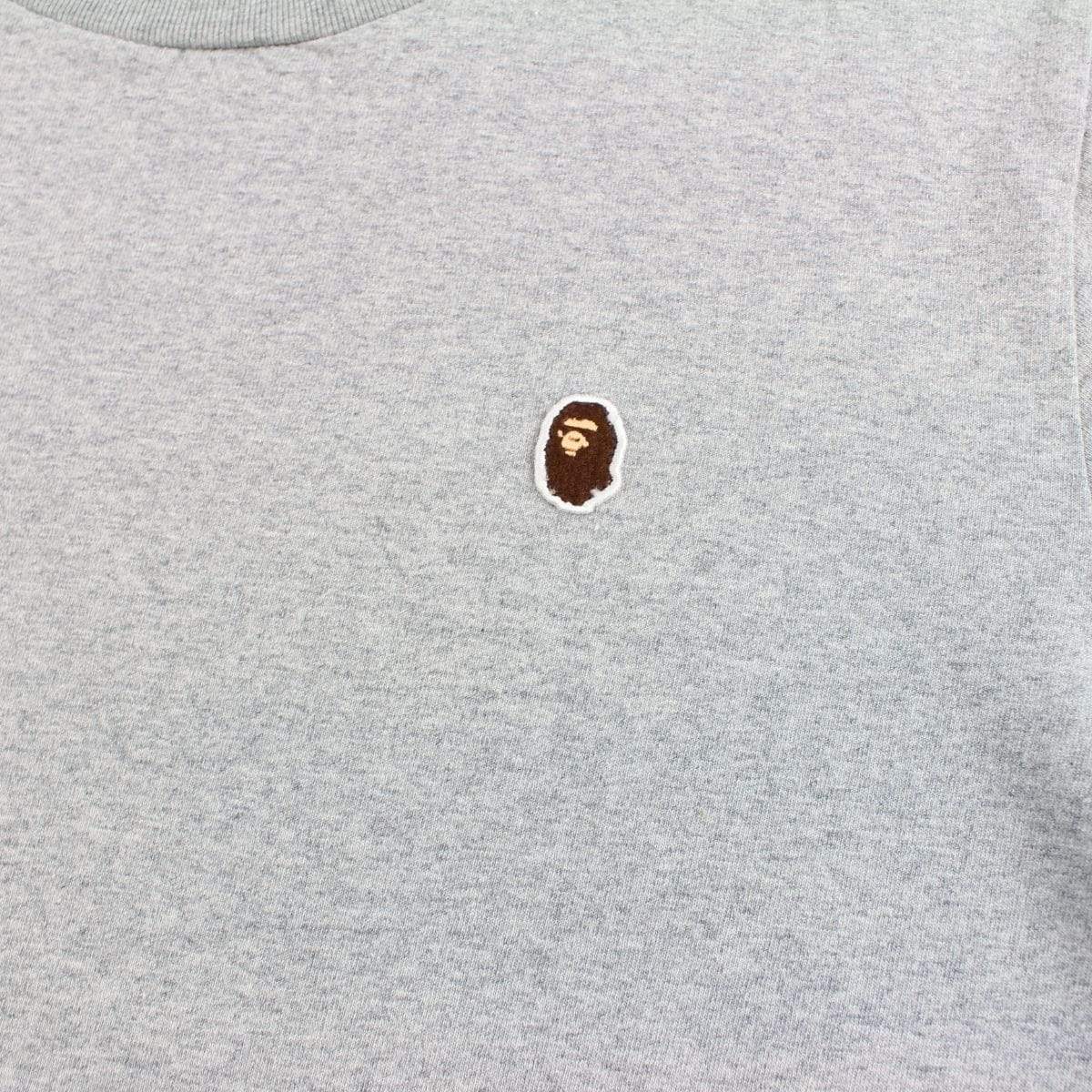 bape point head logo tee grey - SaruGeneral