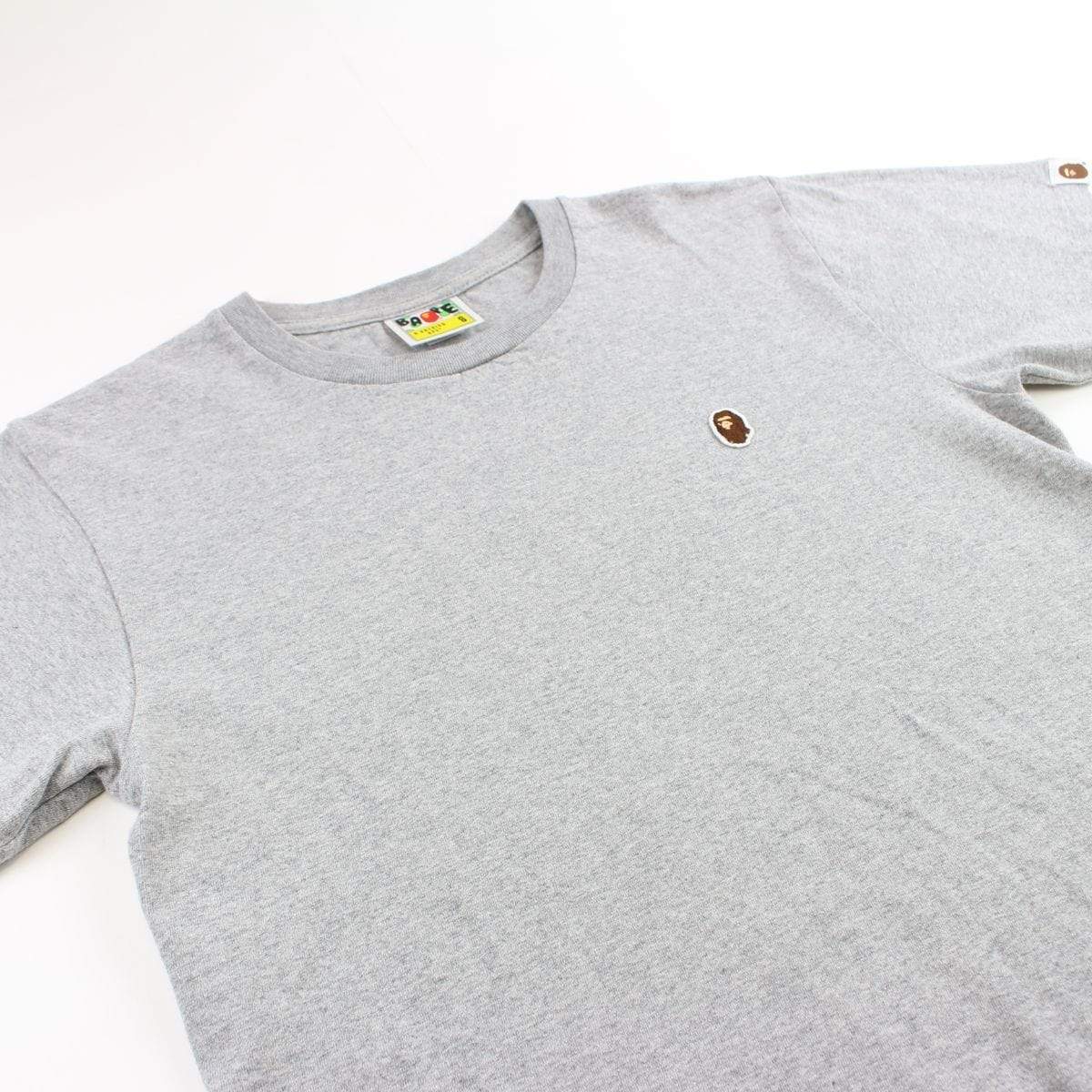 bape point head logo tee grey - SaruGeneral