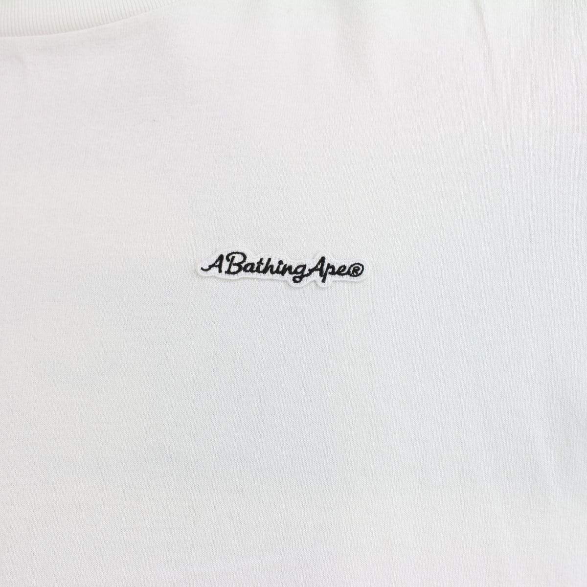 Bape A Bathing Ape Back Print Ape Tee White - SaruGeneral