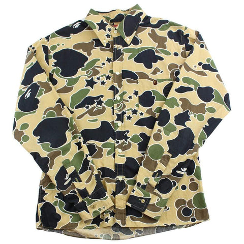 T-shirt camouflage jaune Psyche de Bape 1st