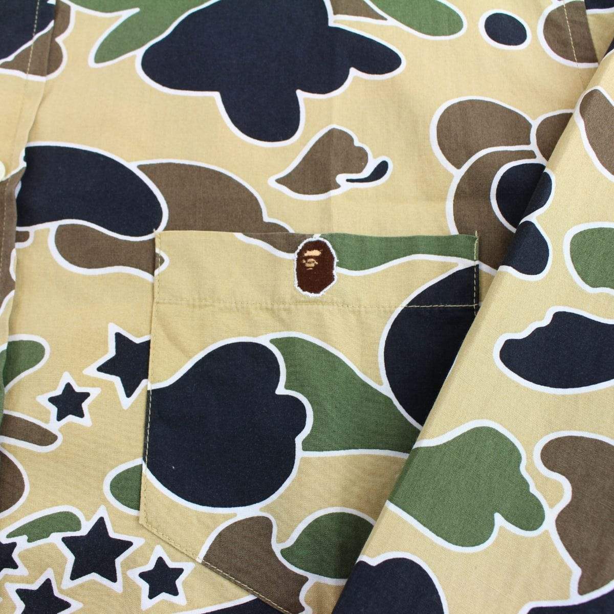 bape 1st yellow camo psyche shirt - SaruGeneral