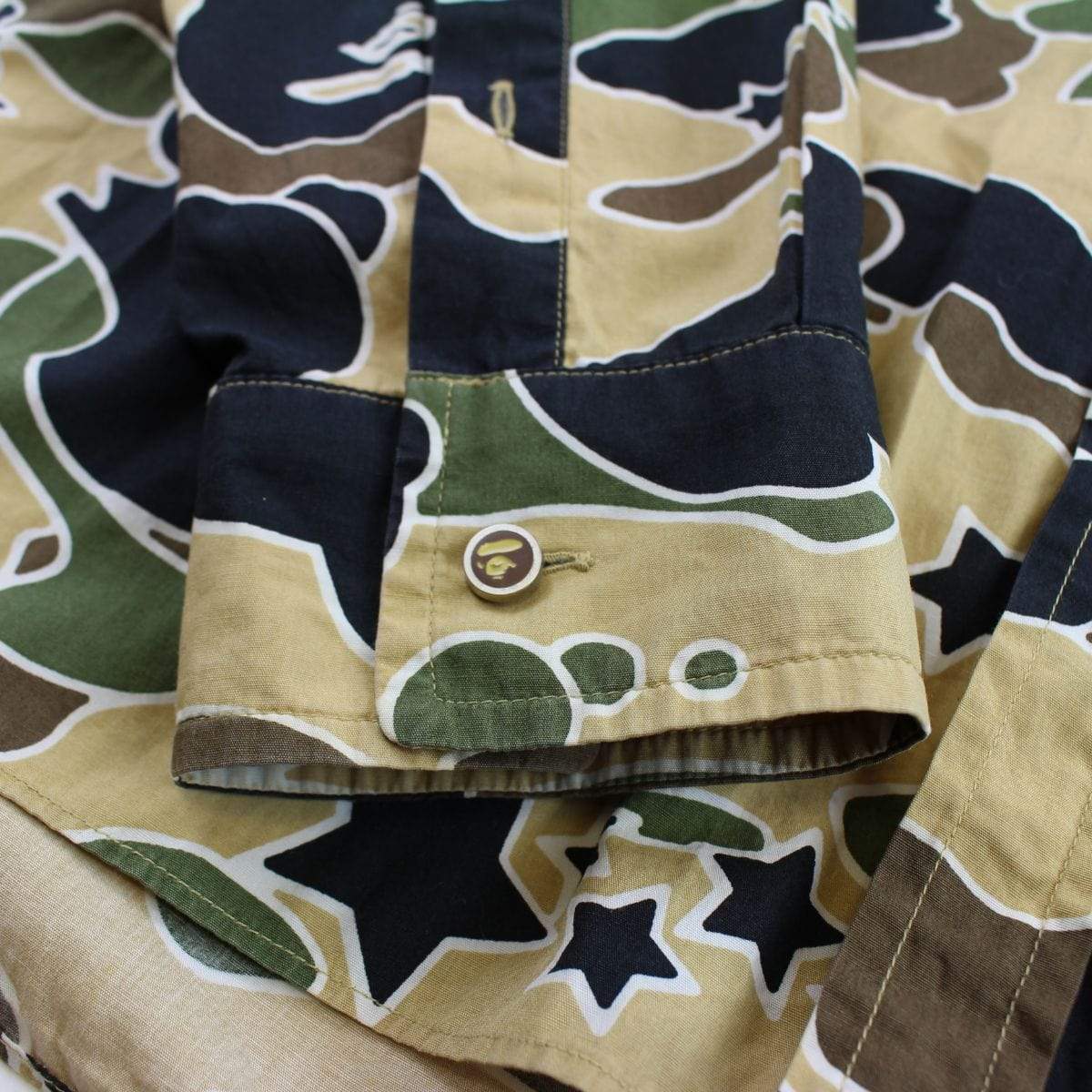 bape 1st yellow camo psyche shirt - SaruGeneral