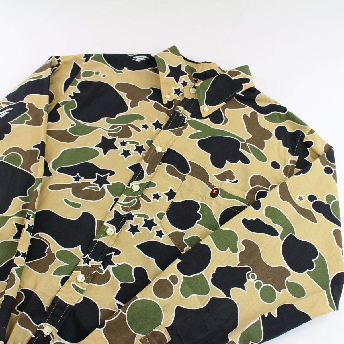 bape 1st yellow camo psyche shirt - SaruGeneral