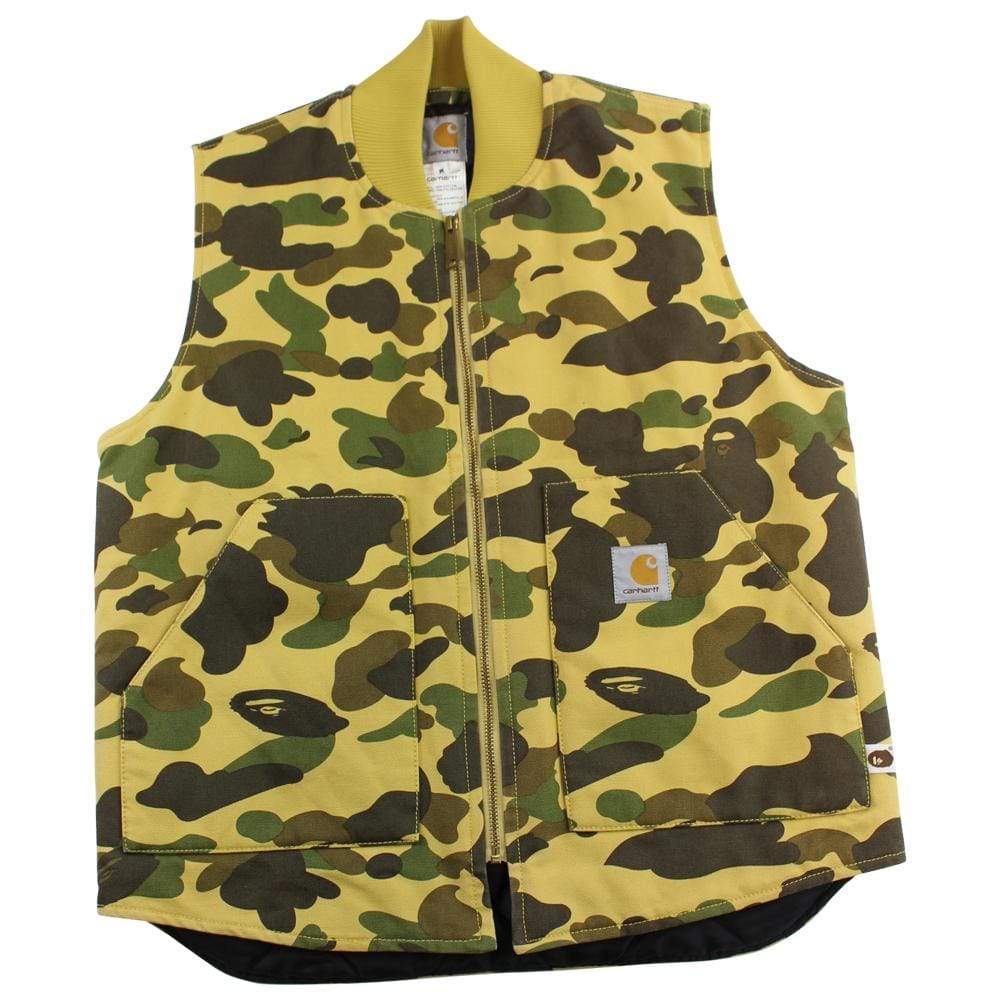 bape x carhartt 1st yellow camo vest 2005-06 - SaruGeneral