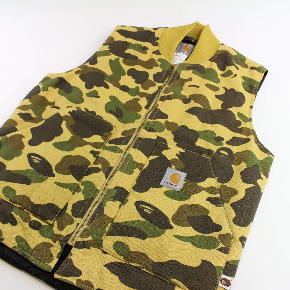 bape x carhartt 1st yellow camo vest 2005-06 - SaruGeneral