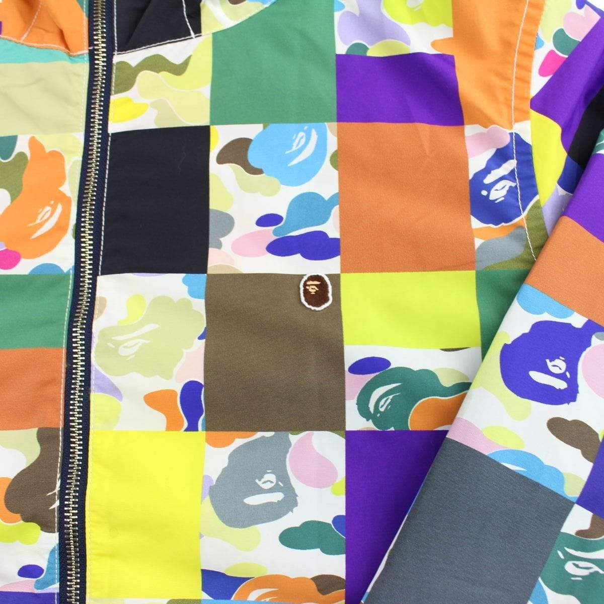 bape patchwork jacket - SaruGeneral