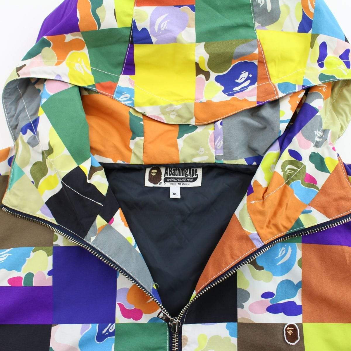 bape patchwork jacket - SaruGeneral