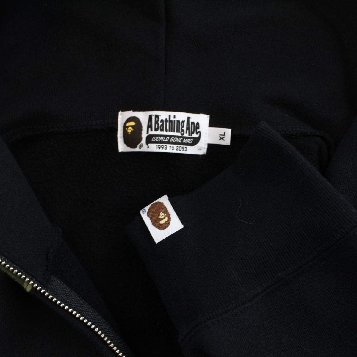 Bape black 1st green camo shark hoodie - SaruGeneral