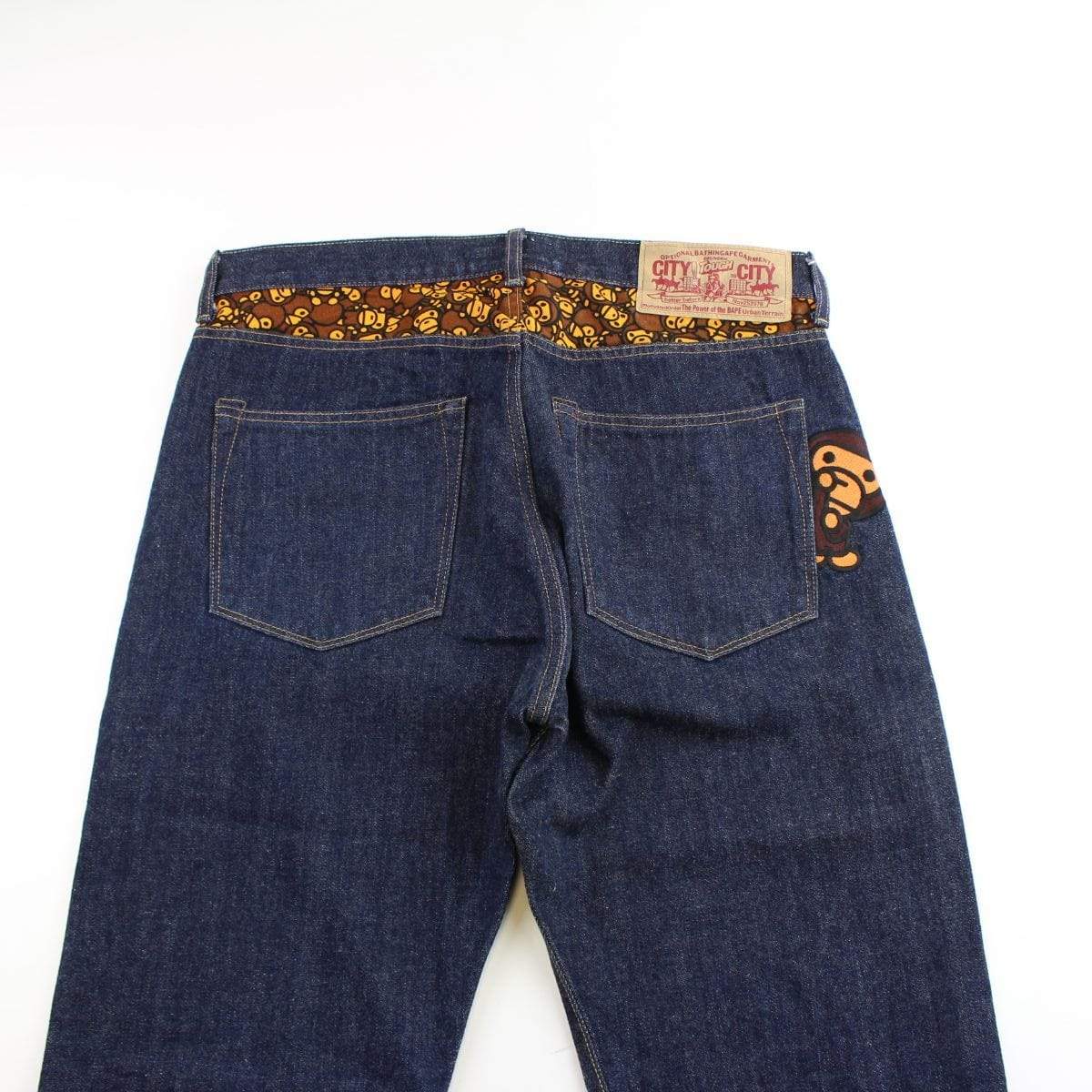 bape milo figure jeans - SaruGeneral