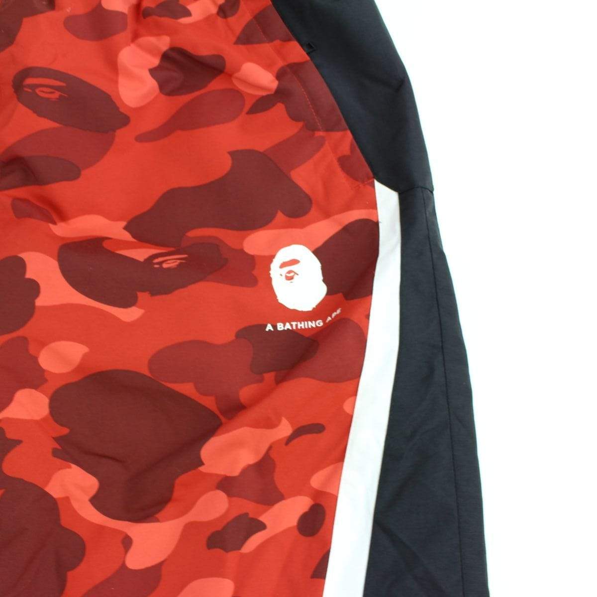 bape red camo black track pants - SaruGeneral