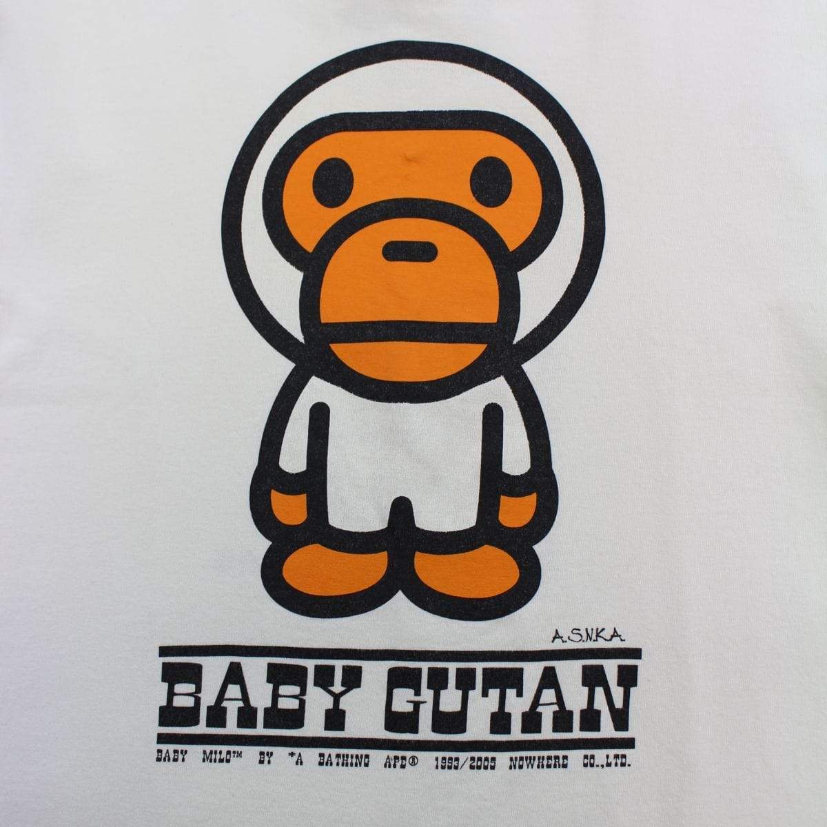 Bape Baby Gutan Tee White - SaruGeneral