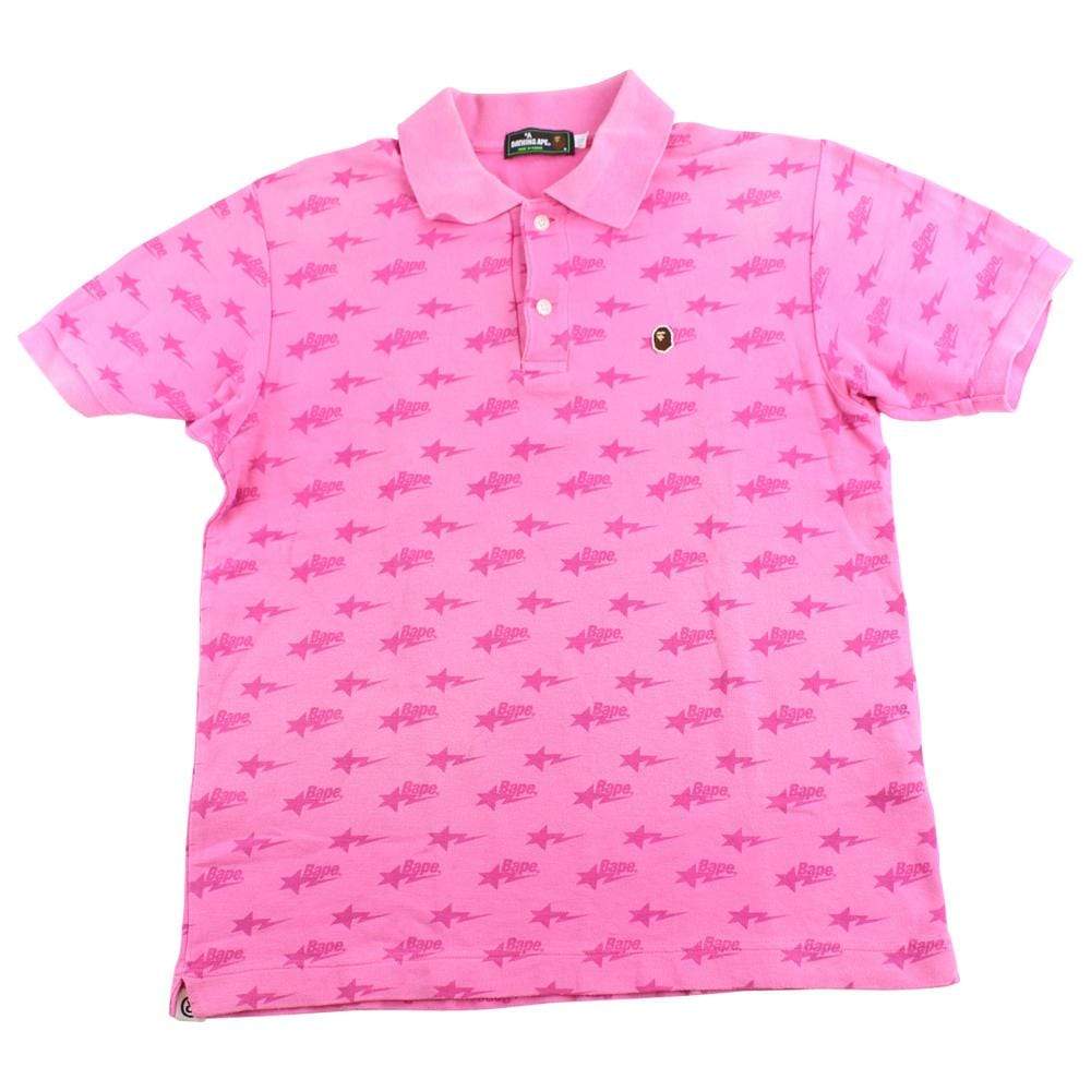 bapesta allover polo pink - SaruGeneral
