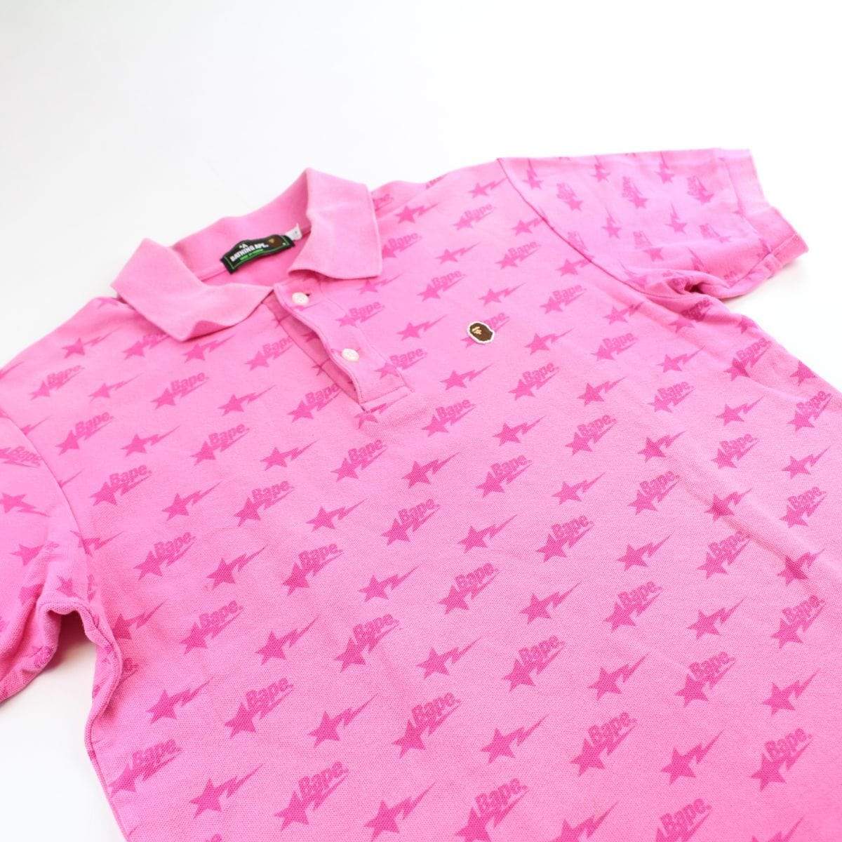 bapesta allover polo pink - SaruGeneral