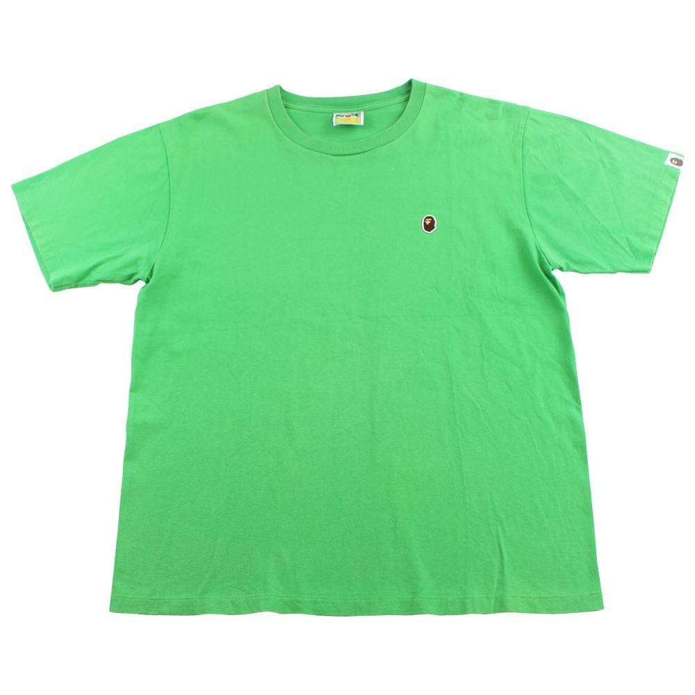 Bape Point Head Logo Tee Green - SaruGeneral