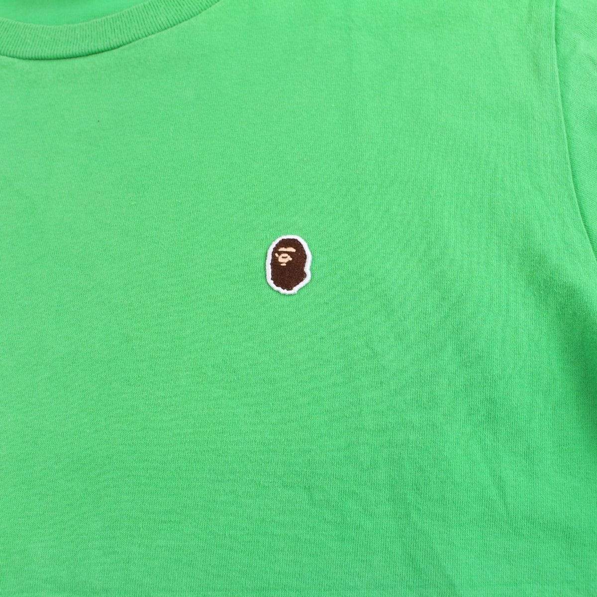 Bape Point Head Logo Tee Green - SaruGeneral