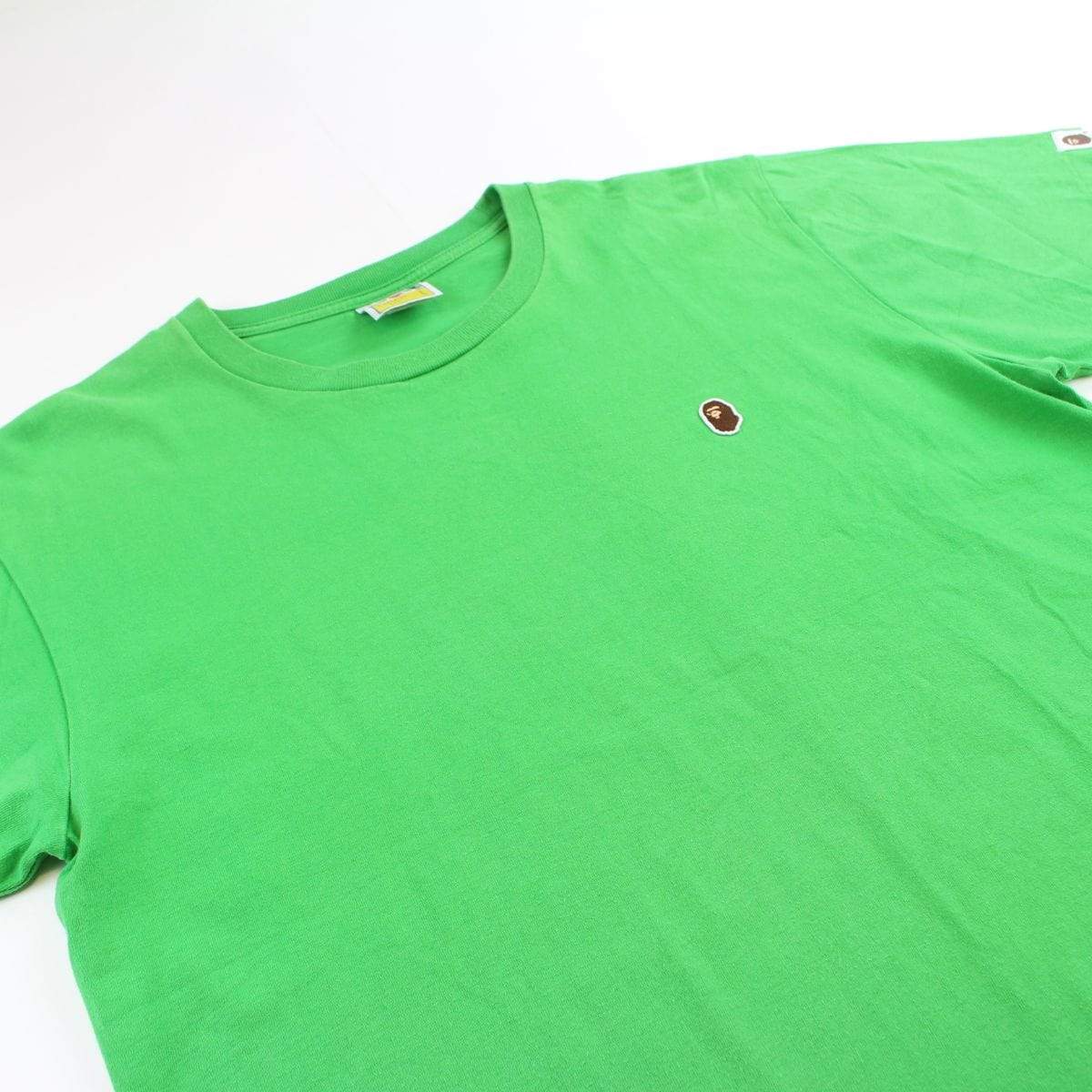 Bape Point Head Logo Tee Green - SaruGeneral