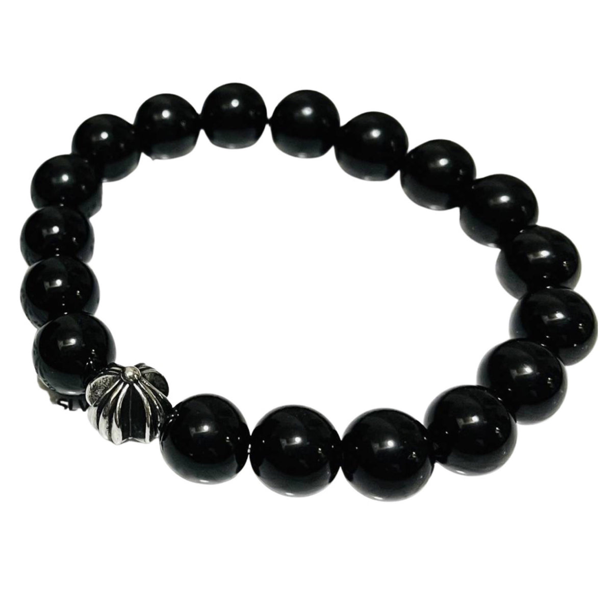 Chrome Hearts Beaded Bracelet Black - SARUGENERAL