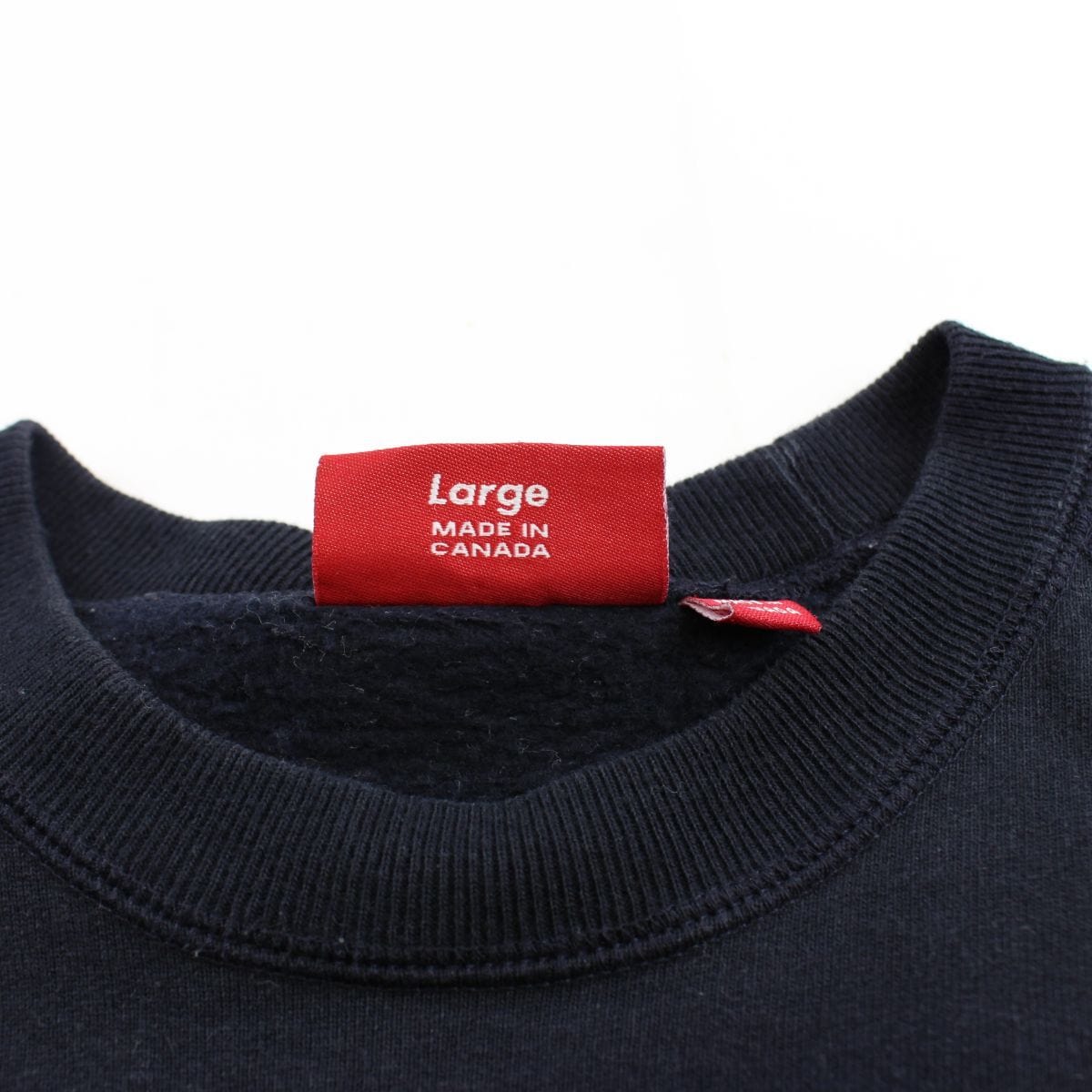 supreme red on black box logo crewneck - SaruGeneral