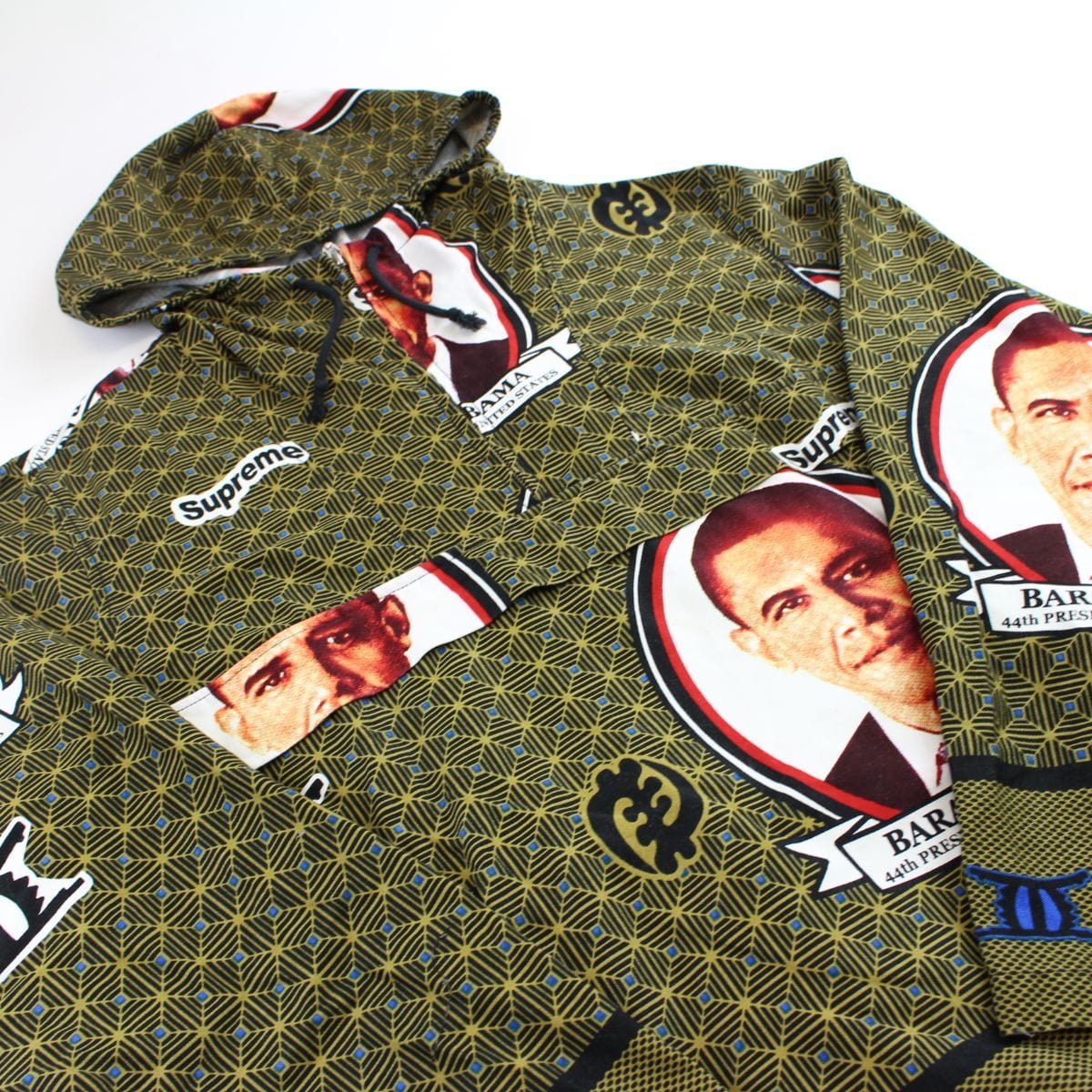 supreme obama pullover jacket green 2017 - SaruGeneral
